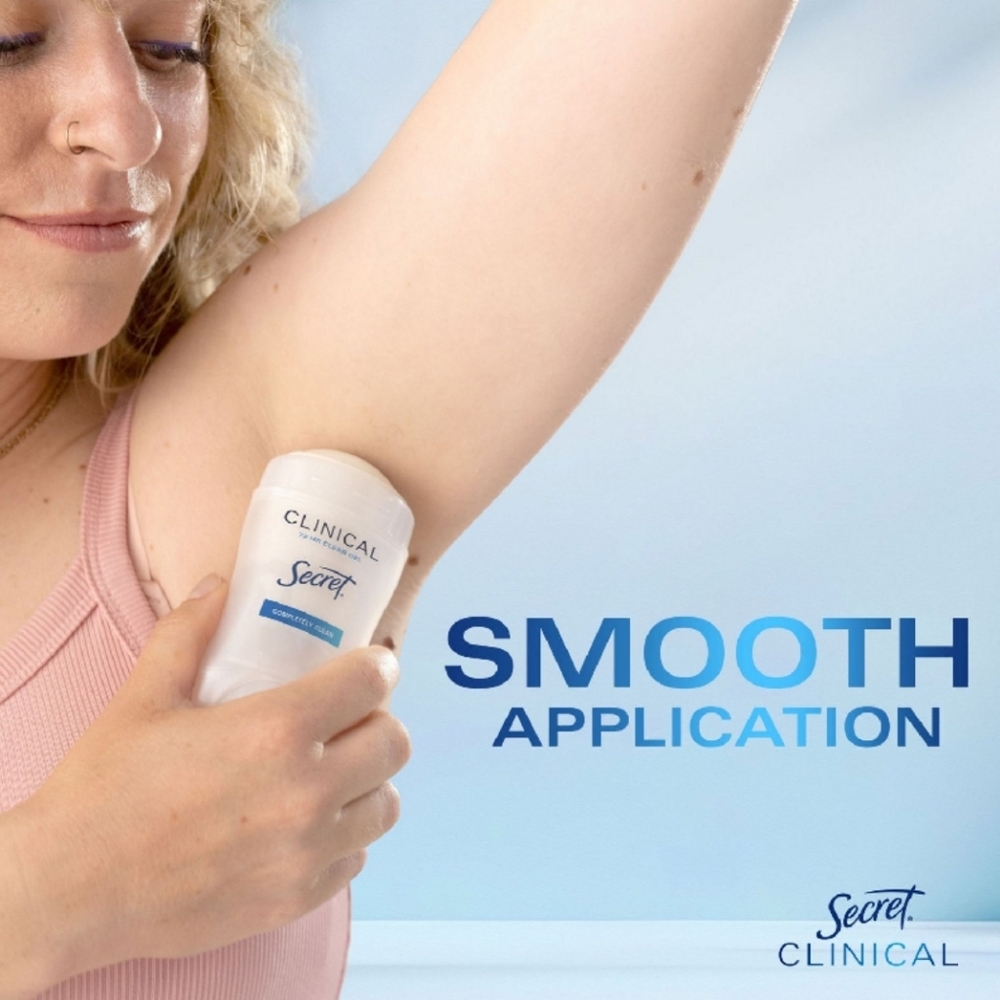 🐢2/$15 Secret Clinical Strength Clear Gel Deodorant Stick Completely Clean - Picture 13 of 16